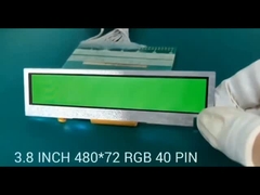 نوار 3.8 اینچی TFT LCD، وضوح 480X72، رابط RGB 40 پین، 300cd/m2،