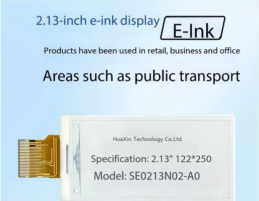 2.13 inch E-paper Display with 122x150 Resolution and 180° View Angle for Clear Visibility