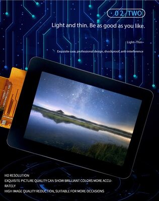 3.5 Inch IPS TFT Color Display with MIPI 2L Interface and ILI9488 IC Featuring 6 CHIP-WHITE Backlight for Industrial TFT LCD Display Module Applications