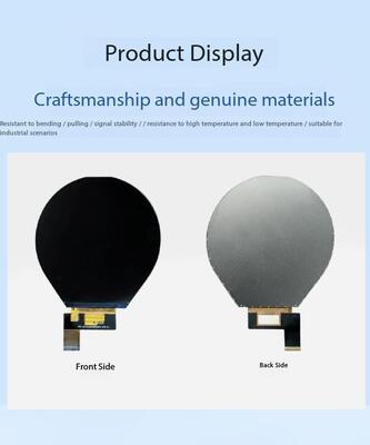 3.4 Inch Round TFT Display with MIPI 4Lane Interface and JD9365DA-H3 IC 500nits Brightness Circular TFT LCD Screen for Medical Equipment