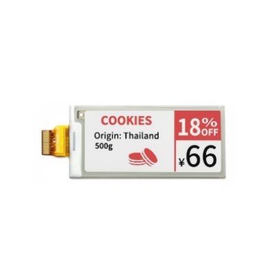2صفحه نمایش کاغذ ای 9 اینچی با وضوح 128x296 و رابط SPI برای قفسه های الکترونیکی و یادداشت های چسبناک