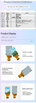 1.45 Inch TFT Display 240X(RGB)*320 Resolution MCU Interface Driving IC ST7789V Brightness 320 3LEDS