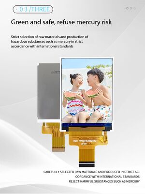 2.4 Inch IPS TFT Color Display with 480(RGB)x640 Resolution IC ST7701S MIPI 2-lane Interface 300nits Brightness All View 4 LEDS Color TFT LCD Screen